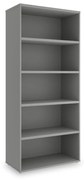 Vysoká skriňa SimpleOffice 80 x 40 x 180 cm, sivá