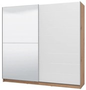 Skriňa Mondego 220 artisan/biely lesk