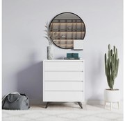 Komoda SUVERA 86x70 cm biela