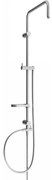 Mexen X, sprchový stĺp, sprchová hadica 150cm, mydelnička, prepínač sprchy, grafitová, 7939199-66