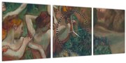 Obraz - Edgar Degas, Four Dancers, reprodukcia (s hodinami) (90x30 cm)