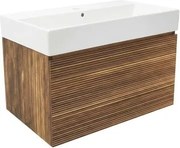 Kúpeľňová skrinka s umývadlom Naturel Elsa 79x35x45,5 cm ebenová dyha mat ELSA80EBU2