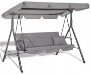 Záhradná hojdačka BestBerg BBGS-10GY / sivá