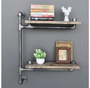 Nástenná polica BORURAF 47x60 cm hnedá