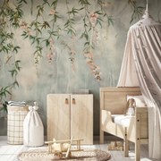 Fototapeta - Stena s kvetmi (147x102 cm)