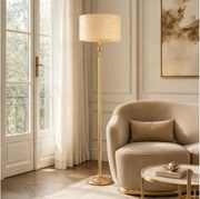 BRILAGI - Stojacia lampa SAPHIRE 1xE27/15W/230V krémová/zlatá/patina