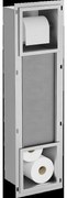 Mexen X-Wall-BP držiak toaletného papiera so zásobníkom, inox - 1914