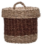 House Doctor Úložný kôš s vekom Rangi Brown Menší