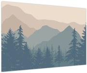 Obraz - Tyrkysové hory N⁰2 (90x60 cm)