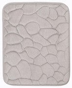 BO-MA, Protišmyková kúpeľňová predložka 3D 133 sand, 50x80, šedá, kúpeľňa