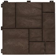 Gumová dlaždica STONE MOSAIC 30 x 30 cm, hnedá MHEU5100589