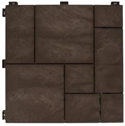 Gumová dlaždica STONE MOSAIC 30 x 30 cm, hnedá MHEU5100589