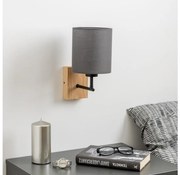 Brilagi - Nástenná lampa NUBILA WOOD 1xE27/25W/230V dub/antracit