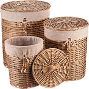 Set troch košov na bielizeň prírodný PRE205 (3 ks)