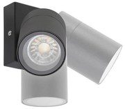 Vonkajšia nástenná lampa čierna nastaviteľná IP44 - Solo