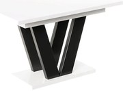 Stôl Lara 210 biela lesklá