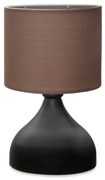 Stolní lampa Mija černá/hnědá