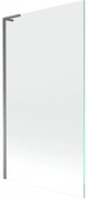 Mexen Next L, 1-krídlová vaňová zástena 100 x 150 cm, 6mm číre sklo, grafitový profil, 895-100-000-03-00-95