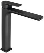 Sapho Sapho, SPY stojánkova umývadlová batéria vysoká bez výpuste, predĺžená hubica, čierna matná, PY07/15