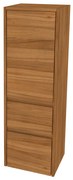 Mereo, Mereo Opto kúpeľňová skrinka vysoká 125 cm, pravé otváranie, Multidecor, Orech Dijon prírodný, MER-CN995PODP1