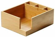 Kesper 70852 Kuchynský organizér bambus, 5 priehradok, 18 x 9 x 18 cm