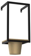 Luminex Nástenný kvetináč 38x18 cm zlatá LU8094