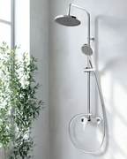 Invena Kalymnos, sprchová súprava s pákovou batériou, chrómová, INV-AU-28-001-V