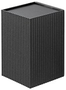 FARO 40535 - Nástenné svietidlo SOLE 1xGU10/8W/230V čierna vrúbkovaná hranatý