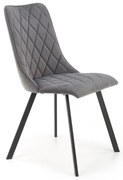 Jedálenská stolička Nyx, sivá / čierna