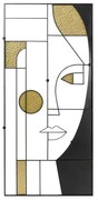 Art Girl Face nástenný vešiak viacfarebný 90x200 cm