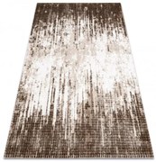 Koberec AKRYL VALS 8376 Geometricky 3D, hnedý / béžový