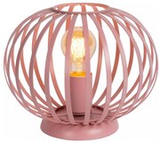 Lucide 78593/25/66 - Stolná lampa MERLINA 1xE27/40W/230V pr. 25,5 cm ružová