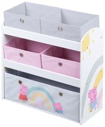 Detský organizér na hračky 63.5x29.5x67 cm Peppa Pig – Roba