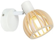 Nástenné svietidlo v bielo-prírodnej farbe ø 10 cm Atarri – Candellux Lighting