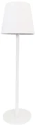 Stolná lampa Toscana, 1x biele PVC tienidlo, w