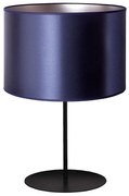 Duolla Duolla - Stolná lampa CANNES 1xE14/15W/230V pr. 20 cm modrá/strieborná/čierna DU603041