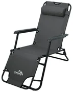 Cattara 13513 Skladacie ležadlo Comfort, antracit, 155 x 61 cm