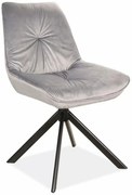 Stolička Boogie I Velvet Sivá