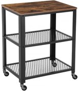 Servírovací stôl na kolieskach VASAGLE LRC78X