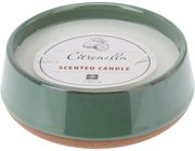 Repelentná sviečka Citronella, zelená, 420 g, 12 x 4,5 cm