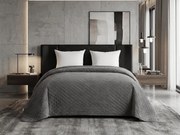 Zamatový prehoz na posteľ ASTRALIA, sivý Rozmer: 170 x 210 cm