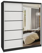 Šatníková skriňa SERENITY 158 cm biely mat MBP SERENITY SZP7/0/B/W/0/HIAL
