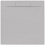 Sprchová vanička štvorcová SAT Fusion 90x90 cm liaty mramor Gris Perla SATFU9090GRP