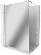 Mexen Kioto sprchová zástena 70x200 cm 8 mm, zlatý profil, sklo efekt zrkadla, 800-070-101-50-50