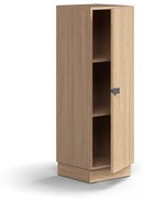 Skriňa QBUS, 2 police, so soklom, s madlom, 1252x400x420 mm, dub