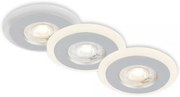 Briloner 7039034-SADA 3×LED Kúpeľňové podhľadové svietidlo 3×LED/5 W/230 V IP44 matný chróm