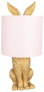 Golden & Pink nočná lampa RABBIT