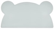 Svetlomodré silikónové prestieranie Kindsgut Bear, 48 x 25 cm