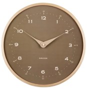 Karlsson 5995MG dizajnové nástenné hodiny hnedá, pr. 30 cm