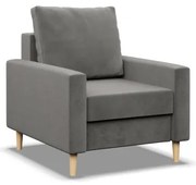 Kreslo BLANK Elegant svetlosivé